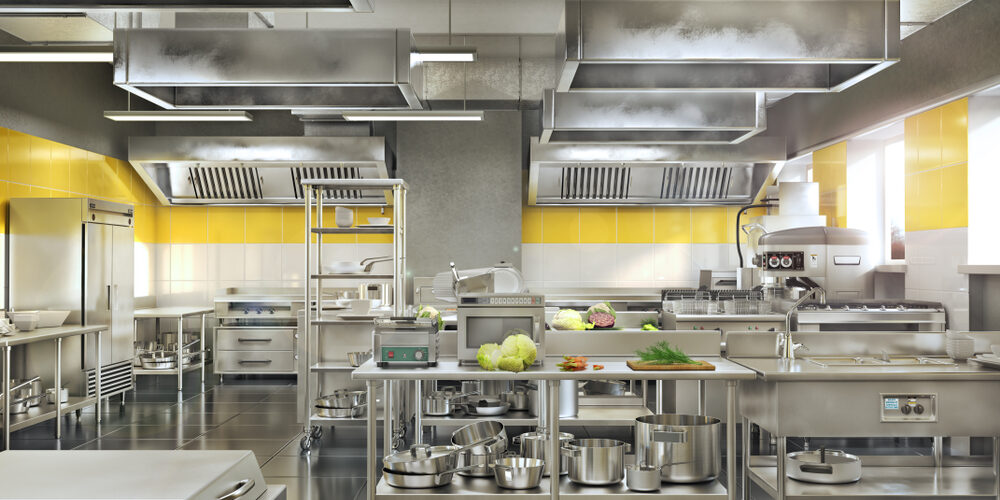 Grease containment system installed on kitchen exhaust fan – ProServe Hoods Grease containment system installed on kitchen exhaust fan - ProServe Hoods